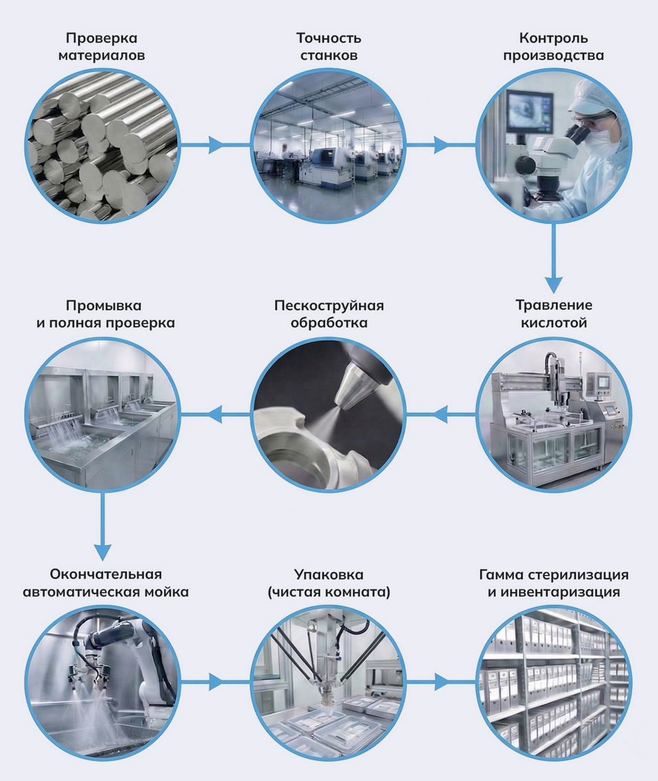Производственный процесс ACH Medical