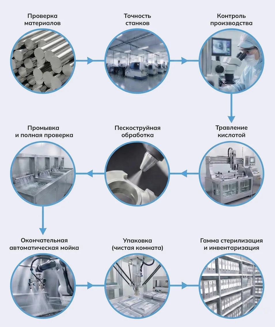 Производственный процесс ACH Medical